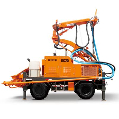 China KC2512W concreet Bespuitend Materiaal, Robotachtige Shotcrete Manipulator Diesel Motormacht Te koop