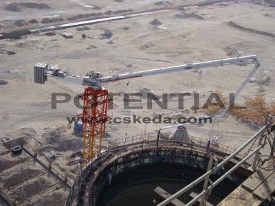 China Fully Hydraulic Driven Climbing Concrete Placing Boom Wireless en venta