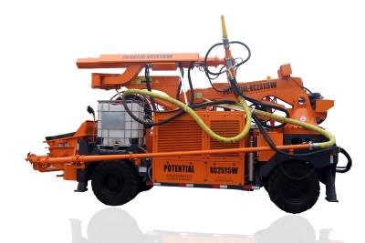 China 360 Degree Rotation Double Circuit Wet Shotcrete Machine for sale