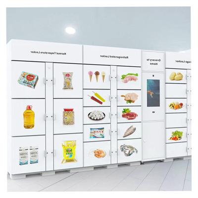 China Mordern Customized High Quality Stainless Steel Electronic Refrigerated Locker For Express for sale