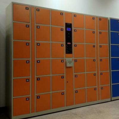 China Cold Rolled Steel Pre-assembled Door Lock 4 Electronic Storage Parcel Delivery Smart Locker for sale