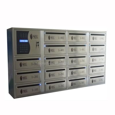 China Wall Mounted Electronic Outdoor Smart Mailbox Parcel Storage Smart Mail Locker for sale