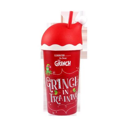 China BPA FREE New Year Plastic Halloween 600ml 20oz Christmas Santa Cup for sale