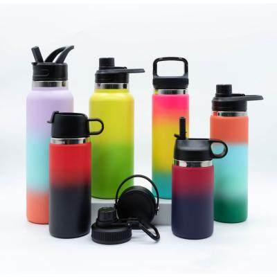 China Sustainable Stainless Steel Cups Solid Color Custom Vacuum Flask Insulated Vacuum Water Bottles for sale