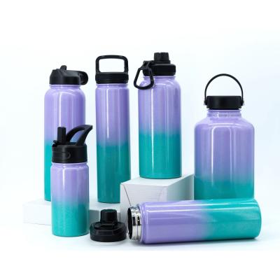 China 18oz 32oz 40oz Double Wall Vacuum Flask Stainless Steel Sport Viable Custom Insulated Water Bottle for sale