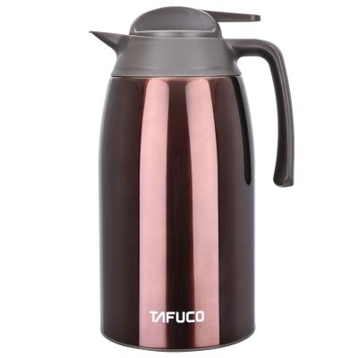 China Durable Stainless Steel Portable Double Wall Vacuum Wares Thermos Insulated Coffee Pot for sale