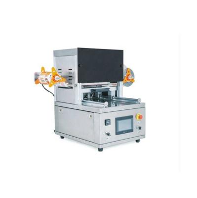 China Easy Operation Food Semi-automatic Vacuum Tray Packaging Gas Flush Sealer Machine, Food Tray Sealing Machine for sale