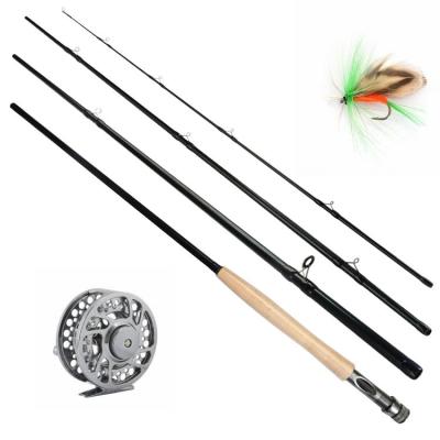 China Carbon Newbility Fly Fishing Fly Rod Combo Reel Hooks Combo Set Fishing Tackle for sale