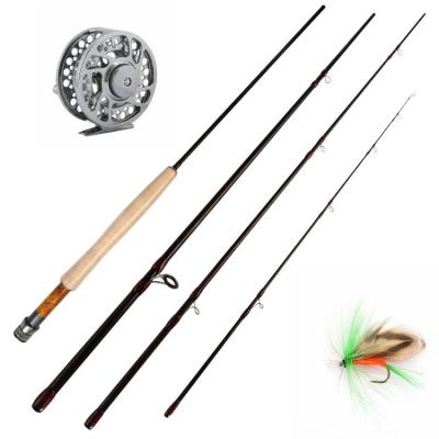 China Carbon Newbility Fly Rod Reel Hooks Combo Set Fishing Tackle Combo Fly Fishing for sale