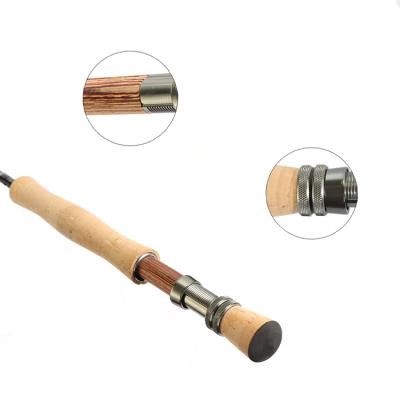 China Newbility 30T Carbon Fly Fishing Rod 4 Sections Aluminum Spool Seat Fishing Rod for sale