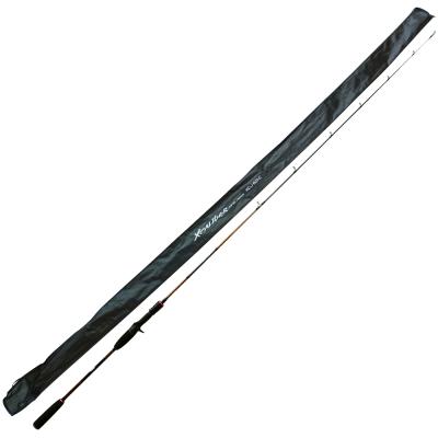 China Carbon Newbility 6' 183cm 1 Section Black Rod Slow Spinning Casting Building Rod for sale