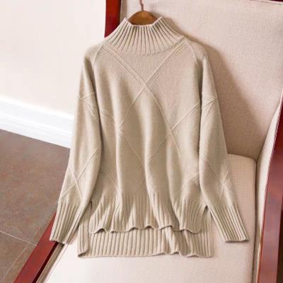 China Stylish oversized custom made anti-shrink cashmere sweater, wholesale cashmere sweater, women pure cashmere sweater for sale