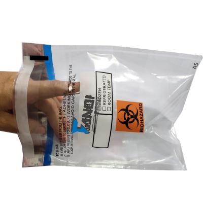 China Recyclable Professional Manufacturer Biohazard Envelopes Medical Specimen Transport Bags for sale