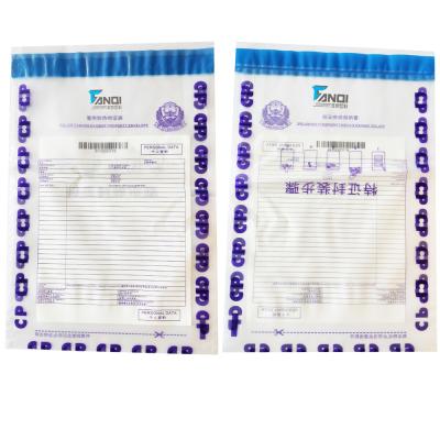 China Retail Store Moisture Proof Tax Free Packaging Tamper Evident Bags for sale