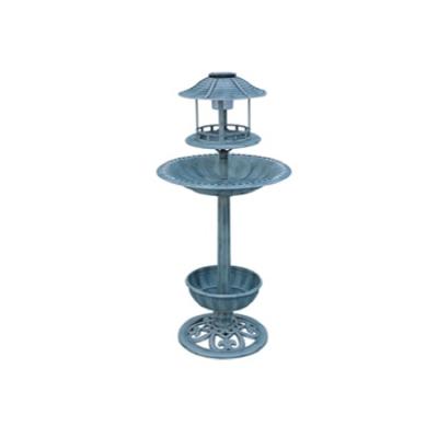 China 2022 New Viable Wholesale Pedestal Bird Outdoor Bird Feeder With Solar Light for sale