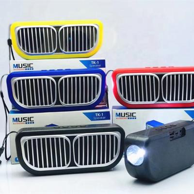 China No Tooth Speaker Support Wireless USB TF CARD FM RADIO TK-1 Wireless With Tooth Solar Wireless Speaker for sale