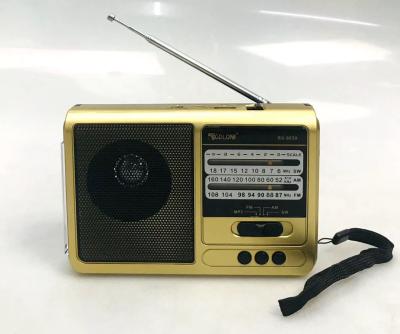 China GOLON RX-6039 FM AM PORTABLE Switch 3 Band Vintage Retro Radio Rechargeable Radio With USB SD TF for sale