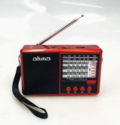 China Retro Digital Display Digital FM AM Radio AHMA A10 FM AM Switch 3 Band Vintage Radio Rechargeable Radio with USB SD TF mp3 player for sale