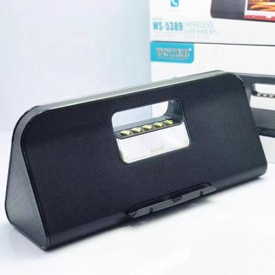 China Wireless Charger for Mobile Phone WSTER WS5389 Support Original USB TF CARD FM RADIO Speaker Wholesale Original DJ Bass Wireless Speakers for sale