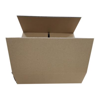 China Recycled Materials Plain Single / Double Wall Brown Wall Shipping Corrugated Cardboard Packaging Box for sale