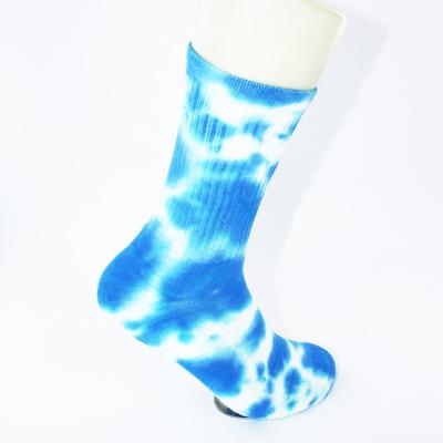 China Anti-Fault Space Polyester Tie Dye Saving Thick Socks for sale