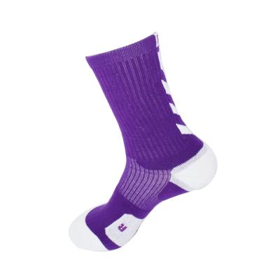 China Custom Anti-Fault Mens Cotton Sports Basketball Socks Elite for sale