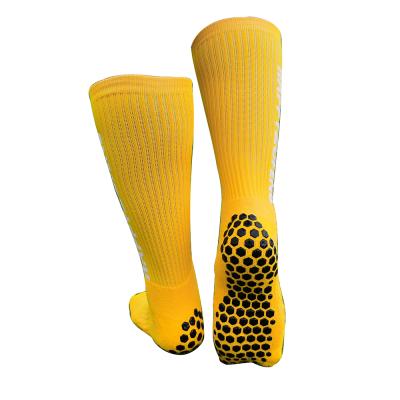 China Sustainable Custom Logo Trampoline Sport Socks With Grip On Sole for sale