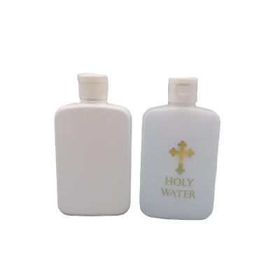 China Plastic Bottles 100ML Square Plastic Flat Refillable Bottle Container Customizable Plastic Bottles for sale