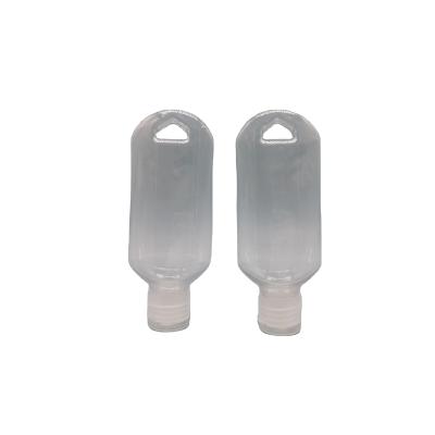 China Good Quality Plastic Bottles 70ml Hook Plastic Transparent Expellable Plastic Bottle With Flap for sale