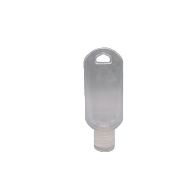 China Transparent Good Quality Packaging Materials 50ml Hook Expellable Plastic Bottle With Flap for sale