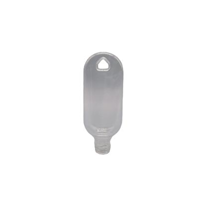 China Unload Makeup Plastic Water Bottle 30ml PETG Spray Hook Sanitizer Bottle With Hook Plastic Bottle for sale