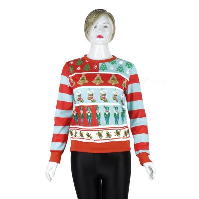 China new Anti-wrinkle Christmas sweaters wholesale custom made Europe and USA relaxed christmas tree snowman sweater for sale