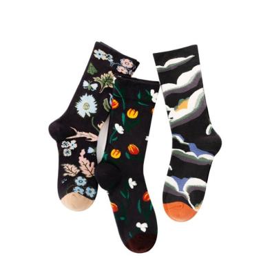 China New design new design QUICK DRY artwork high painting unisex Yueli tube personality jacquard skateboard sock for sale