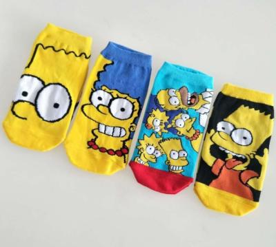 China New YUELI Cartoon Antibacterial Japanese Socks For Yellow Dog Lovers Ladies Lovely Breathable Socks Cotton Short Tube Socks for sale