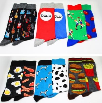 China Crazy character antibacterial popular funny fashion cotton Yueli unique socks dress men's crew socks wholesale for sale