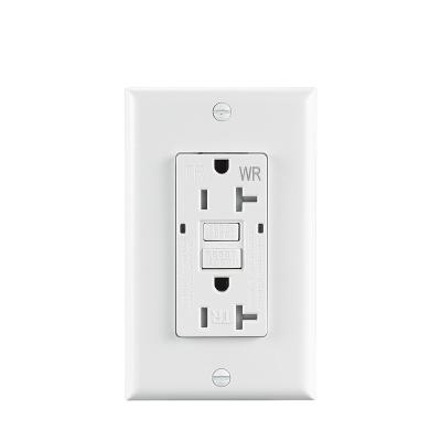 China Residential / General Purpose Gfci Plug / AC Outlet 60hz U-L2015 self-test receptacle 20a 125v. Tamper resistant and Weather Resistant.2 LED indicators. WI for sale