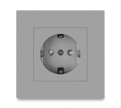 China German Socket 16a European Residential / General Purpose Eu Standard With Gray 86 Universal Socket Panel Type for sale