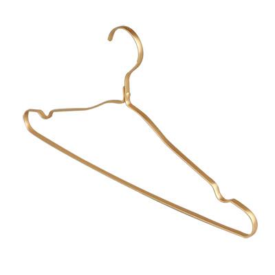 China Aluminium Alloy Hanger for T-shirt/Skirt with notches for sale