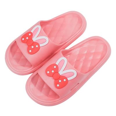 China Light Weight cheap pvc women slippers indoors bow solid color non-slip ladies comfort sandals for bathroom for sale