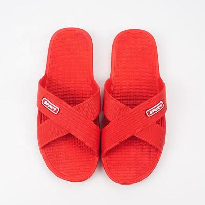 China Light Weight Cost-effective plastic home slippers mature thick sole solid color non-slip indoors sandals for women for sale