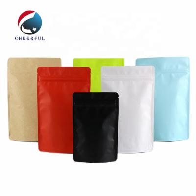 China Digital Moisture Proof Printing Logo Printed Zipper Custom Mylar Resealable Matte Zip Heat Seal Food Packaging Bags for sale