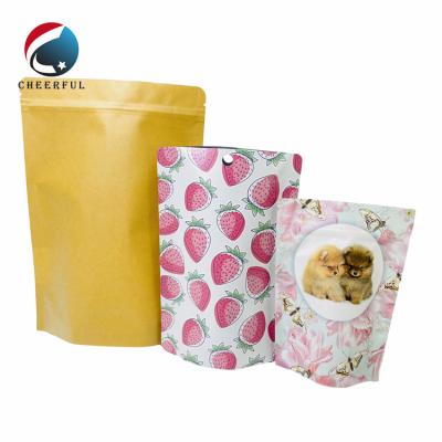 China Recyclable Custom Biodegradable White Logo Paper Pouch Snack Food Wrapping PLA Bolsa Paper Holder Compostable 100% Wrap Up Pouch for sale