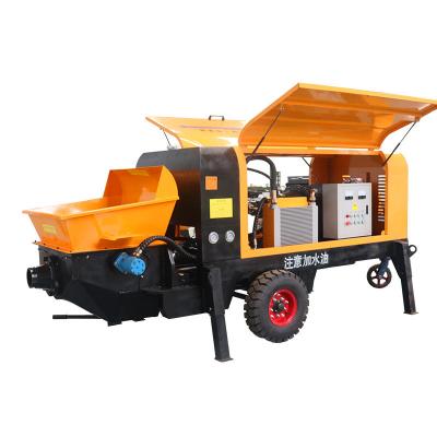 China Construction Engineering Mini Tractor Cement Pump Mini Hydraulic Concrete Pump for sale