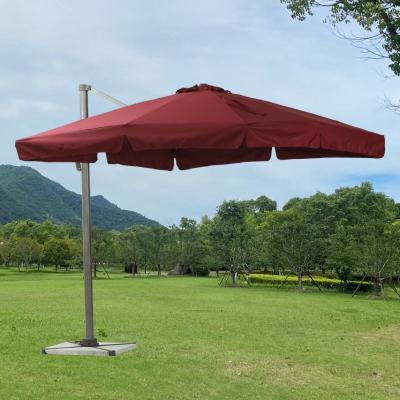 China Modern Luxury Aluminum Waterproof Large Beach Umbrella Outdoor Roman Umbrella Parasol With Logo Printing for sale