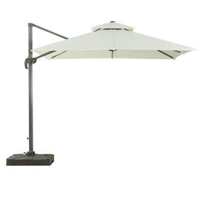 China Popular Outdoor Furniture Side Pool Hotel Umbrella Sun Leisure General Purpose Waterproof Parasol 2.7m*2.7m Modern Use Rainproof for sale