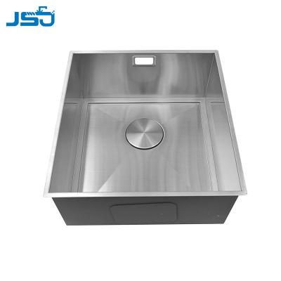 China Without Faucet Customized Undermount Single Bowl 304 Stainless Steel Commercial Nano Handmade Kitchen Sink for sale