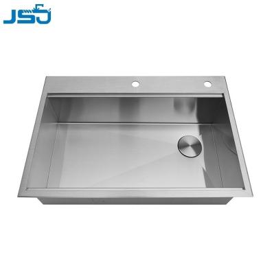 China Without Faucet Single Bowl Workstation Sink 304 Stainless Steel Kitchen Sinks With Handmade for sale