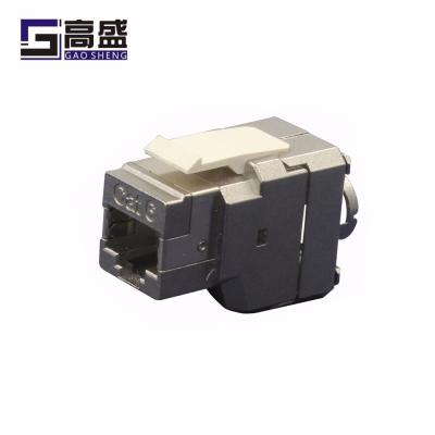 China Telecommunication RJ45 Zinc Alloy Cat6 Shielded Coupler FTP Straight Joiner Supplement Female for sale