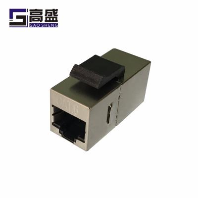 China Telecommunication RJ45 zinc alloy 8P8C Cat.6A cat6 cat5e Shielded Trapezoidal Jack Manufacturer for sale