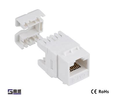 China audio & Top rated video 180 degree cat6 rj45 keystone jack for sale